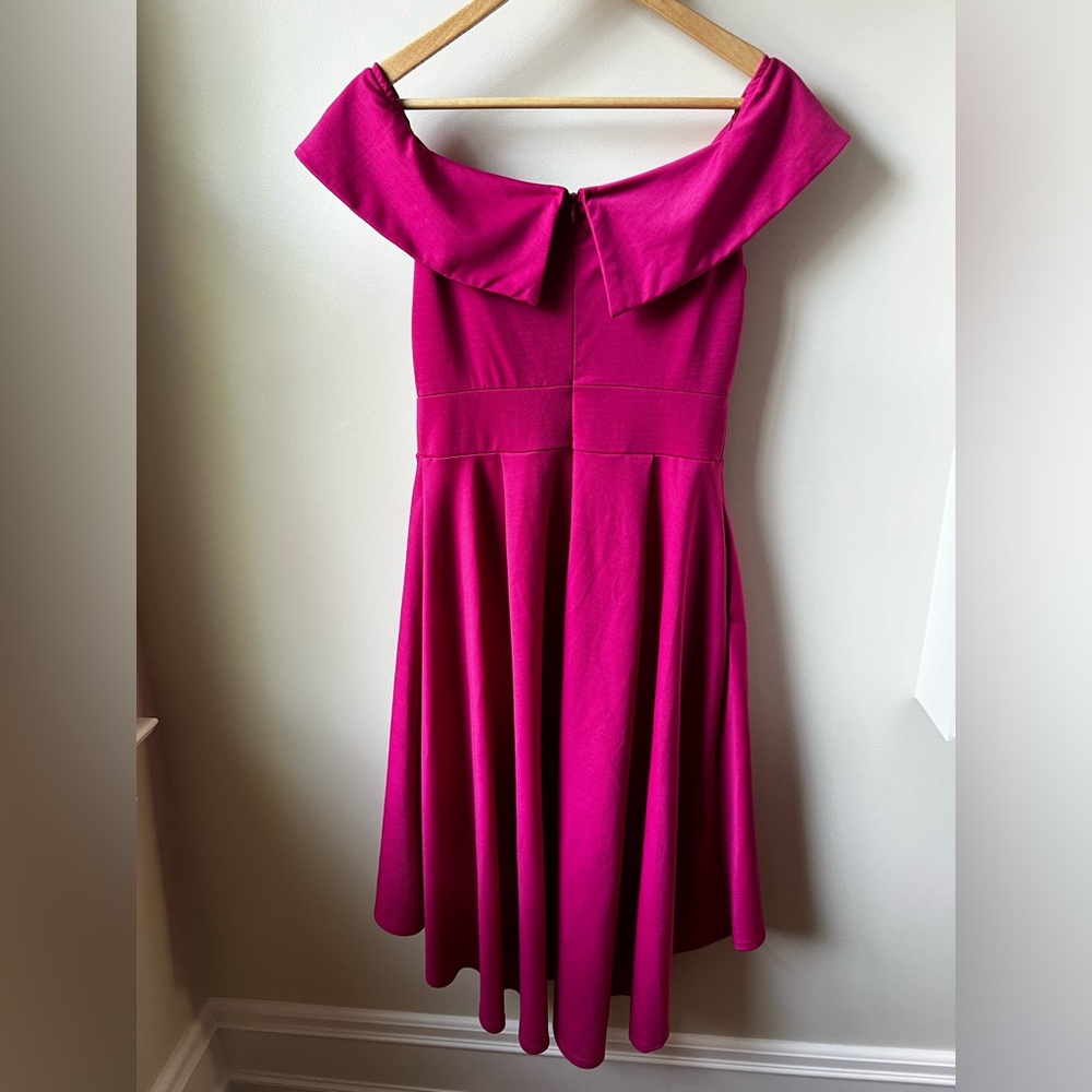 JASAMBAC Pink Sweetheart High Low Dress Pockets Feminine Girly Coquette M - Picture 2 of 12